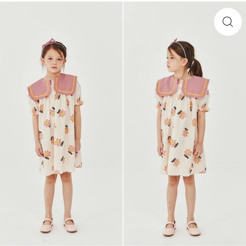Charming Floral Kids Dress with Pink Accents by Petite Hailey